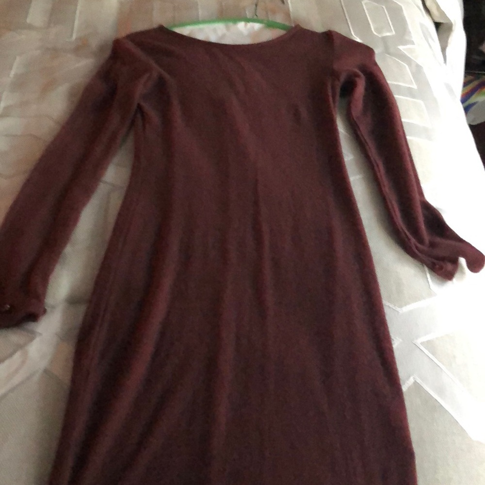 Alice and Olivia maroon sweater dress